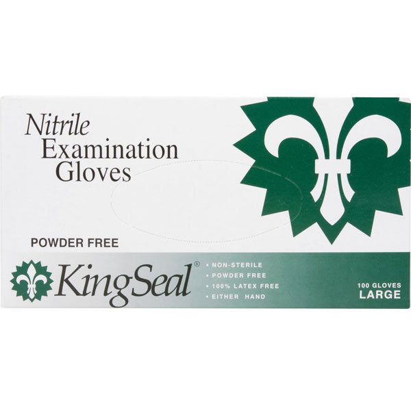 Nitrile Examination Gloves, 3 Mil Thickness, Blue, Latex-Free, Powder-Free (10/100)