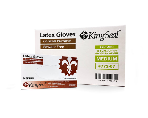 Latex General Purpose Grade Gloves, Powder-Free