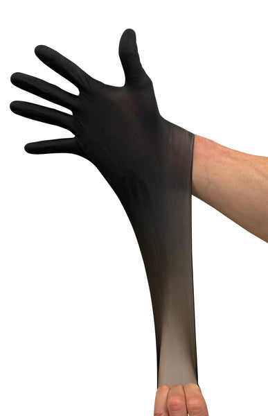 KingSeal UltraBlack Nitrile Exam Gloves, 4 MIL, Powder-Free, Latex-Free, Medical Grade
