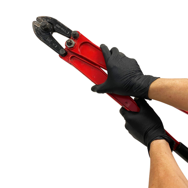 KingSeal UltraBlack PRO-3D Nitrile Exam Gloves, Raised Diamond Texture Grip, 8 MIL, Powder-Free, 8 Mil, Chemo & Fentanyl Tested