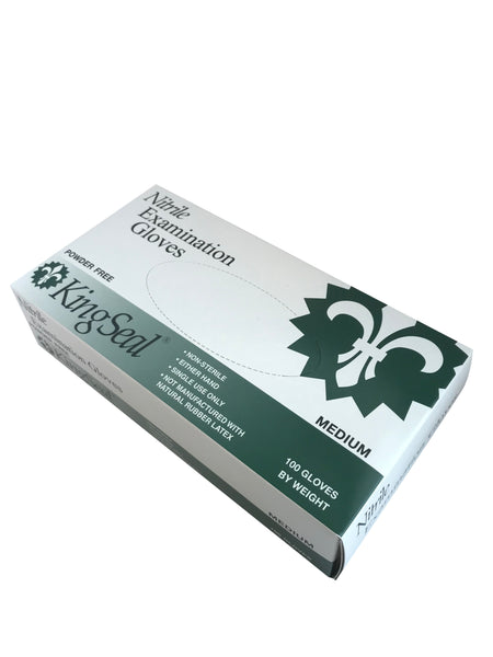 Nitrile Examination Gloves, 3 Mil Thickness, Blue, Latex-Free, Powder-Free (10/100)
