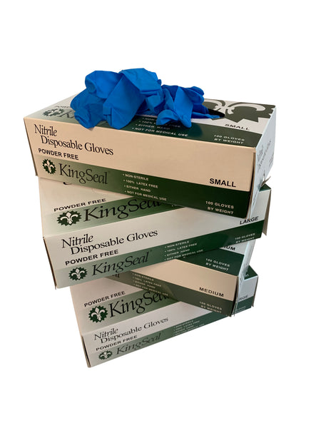 Nitrile General Purpose Grade Gloves, 4 mil, Powder-Free (10/100)