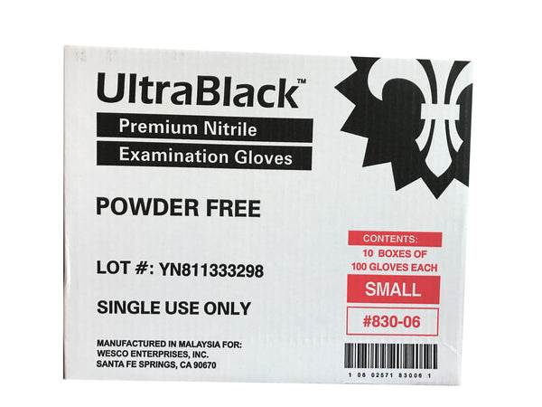 KingSeal UltraBlack Nitrile Exam Gloves, 4 MIL, Powder-Free, Latex-Free, Medical Grade